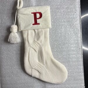 Christmas Stocking letter “P”